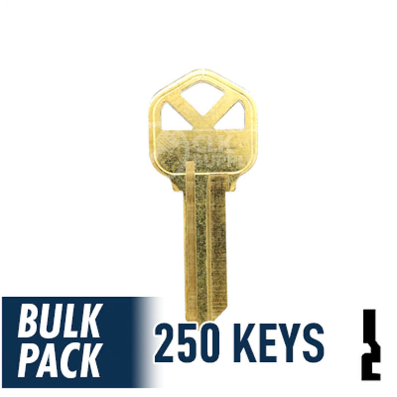 KW1 Kwikset Key Bulk Pack -250 by Ilco Residential-Commercial Key Ilco