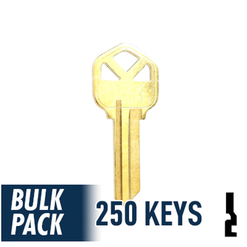 KW1 Kwikset Key Bulk Pack -250 by Ilco Residential-Commercial Key Ilco