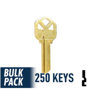 KW1 Kwikset Key Bulk Pack -250 by Ilco Residential-Commercial Key Ilco