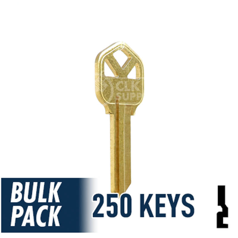 KW1 Kwikset Key Bulk Pack -250 by Ilco Residential-Commercial Key Ilco