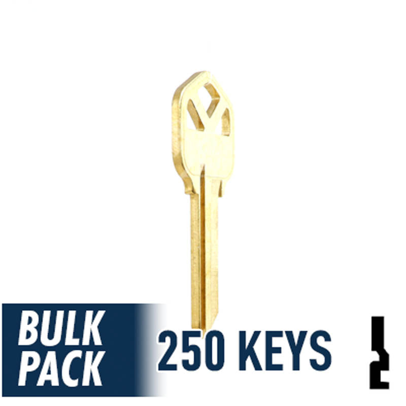 KW1 Kwikset Key Bulk Pack -250 by Ilco Residential-Commercial Key Ilco