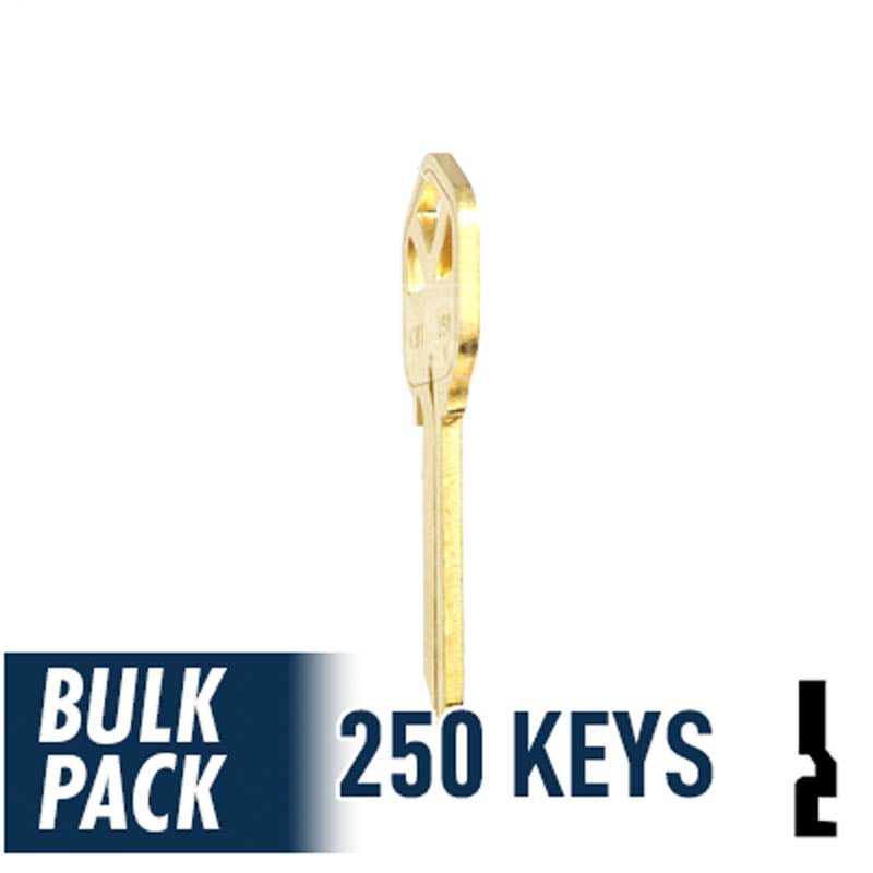 KW1 Kwikset Key Bulk Pack -250 by Ilco Residential-Commercial Key Ilco