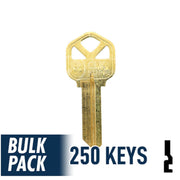 KW1 Kwikset Key Bulk Pack -250 by Ilco Residential-Commercial Key Ilco