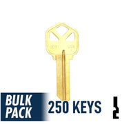 KW1 Kwikset Key Bulk Pack -250 by Ilco Residential-Commercial Key Ilco