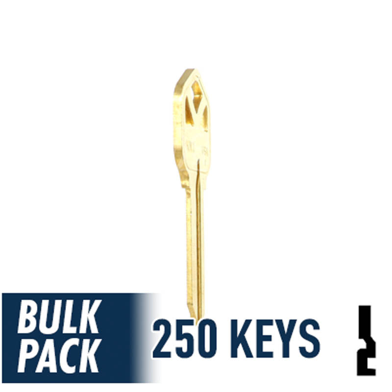 KW1 Kwikset Key Bulk Pack -250 by Ilco Residential-Commercial Key Ilco