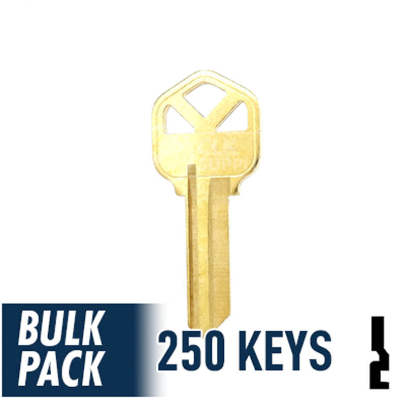 KW1 Kwikset Key Bulk Pack -250 by Ilco Residential-Commercial Key Ilco