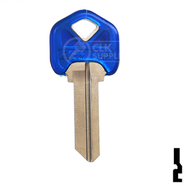 KW1 Kwikset Transparent Color Head Assortment 5Pcs Residential-Commercial Key Ilco