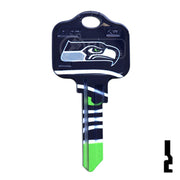 NFL Seahawks Key Blank ( KW1 ) Residential-Commercial Key Ilco
