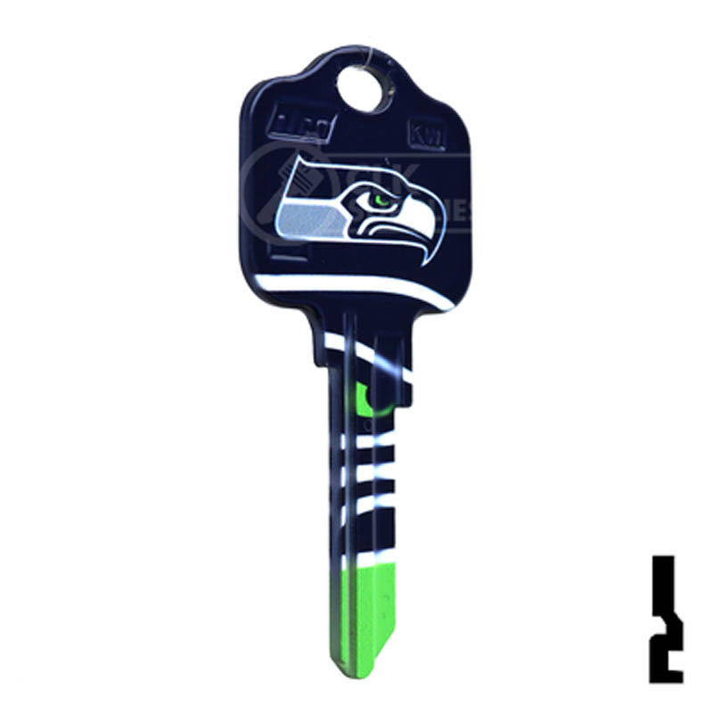 NFL Seahawks Key Blank ( KW1 ) Residential-Commercial Key Ilco