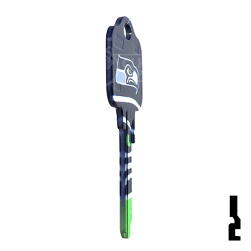 NFL Seahawks Key Blank ( KW1 ) Residential-Commercial Key Ilco
