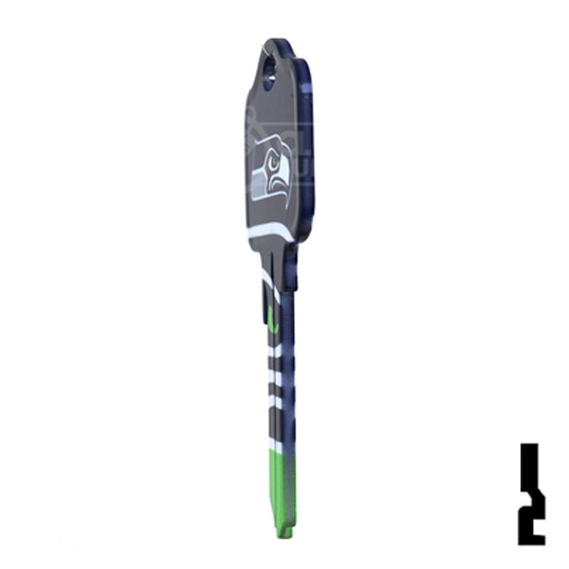 NFL Seahawks Key Blank ( KW1 ) Residential-Commercial Key Ilco