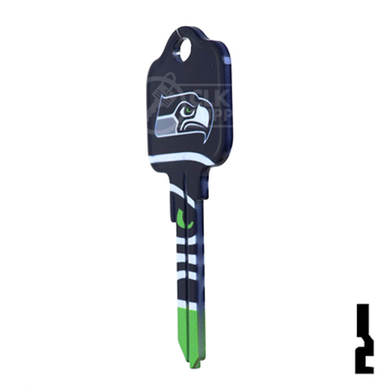 NFL Seahawks Key Blank ( KW1 ) Residential-Commercial Key Ilco