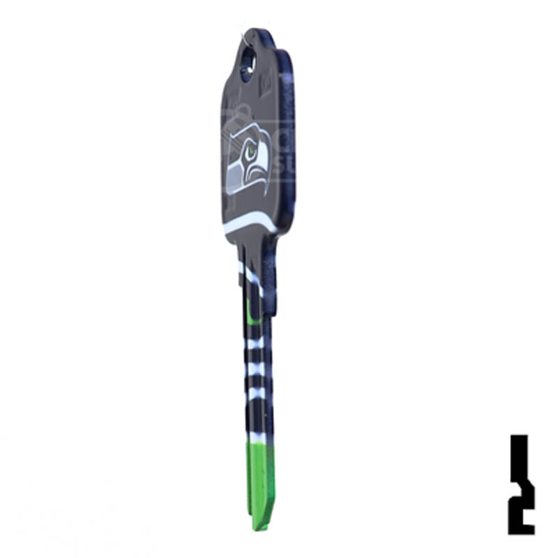 NFL Seahawks Key Blank ( KW1 ) Residential-Commercial Key Ilco