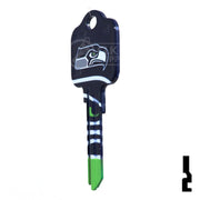 NFL Seahawks Key Blank ( KW1 ) Residential-Commercial Key Ilco