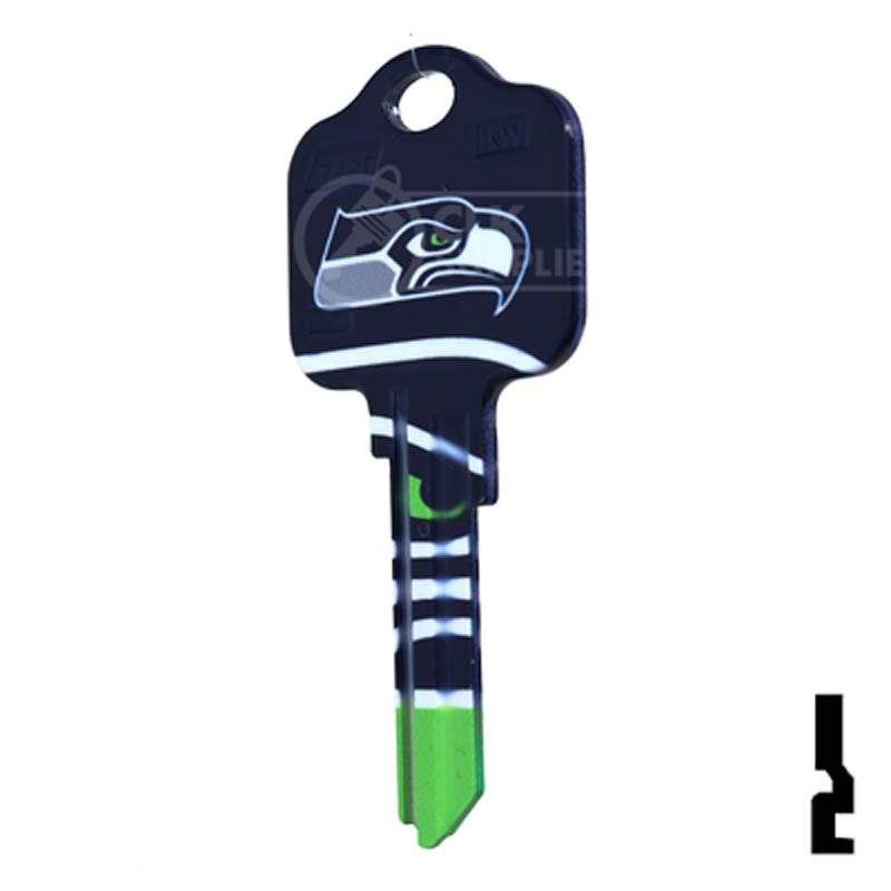 NFL Seahawks Key Blank ( KW1 ) Residential-Commercial Key Ilco