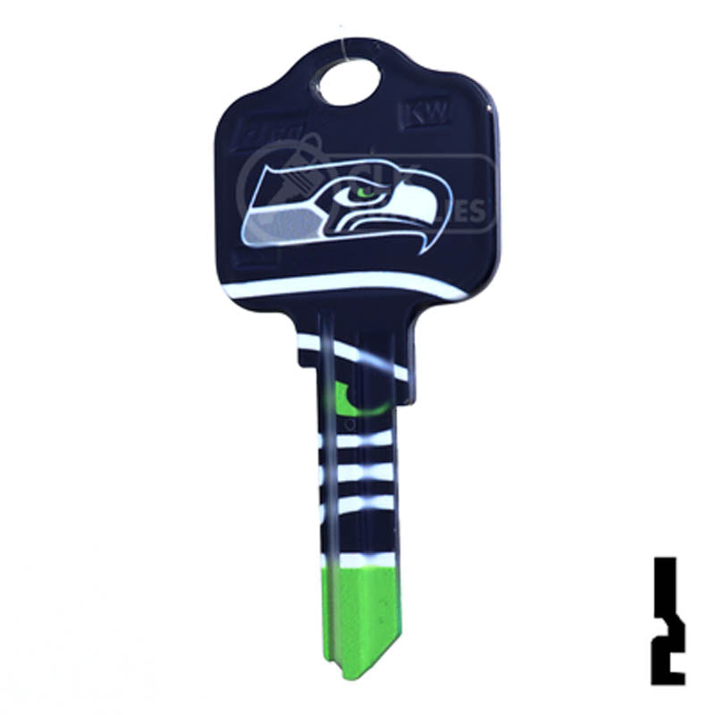 NFL Seahawks Key Blank ( KW1 ) Residential-Commercial Key Ilco