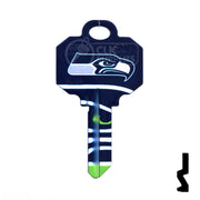 NFL Seahawks Key Blank ( SC1 ) Residential-Commercial Key Ilco