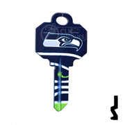 NFL Seahawks Key Blank ( SC1 ) Residential-Commercial Key Ilco