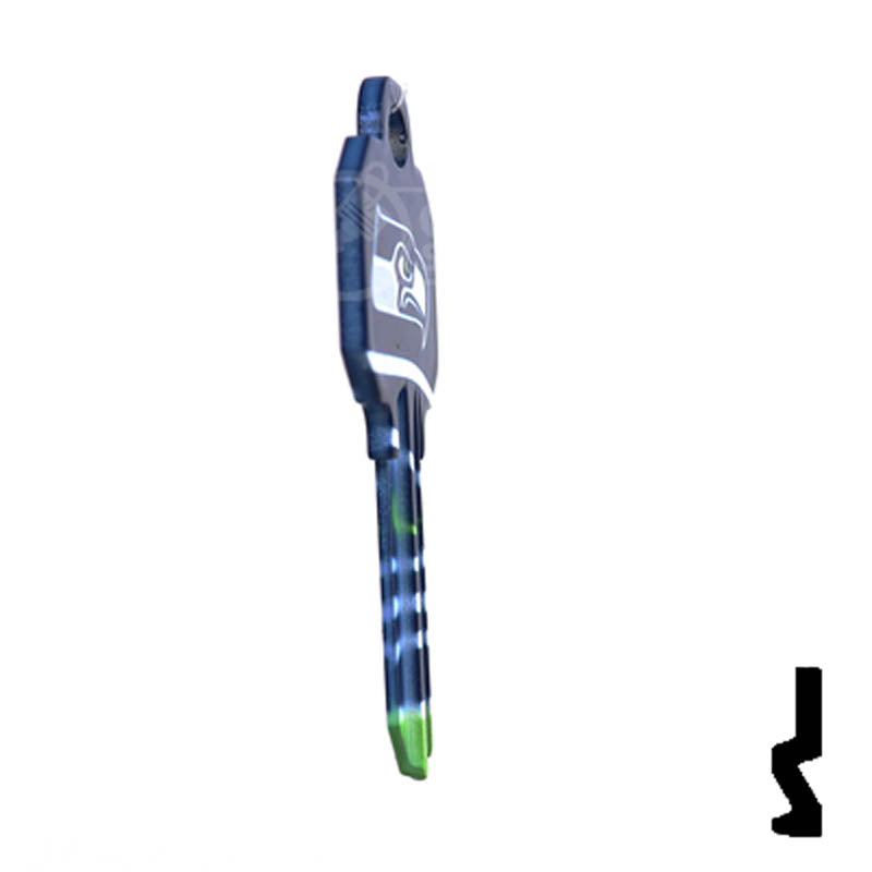 NFL Seahawks Key Blank ( SC1 ) Residential-Commercial Key Ilco
