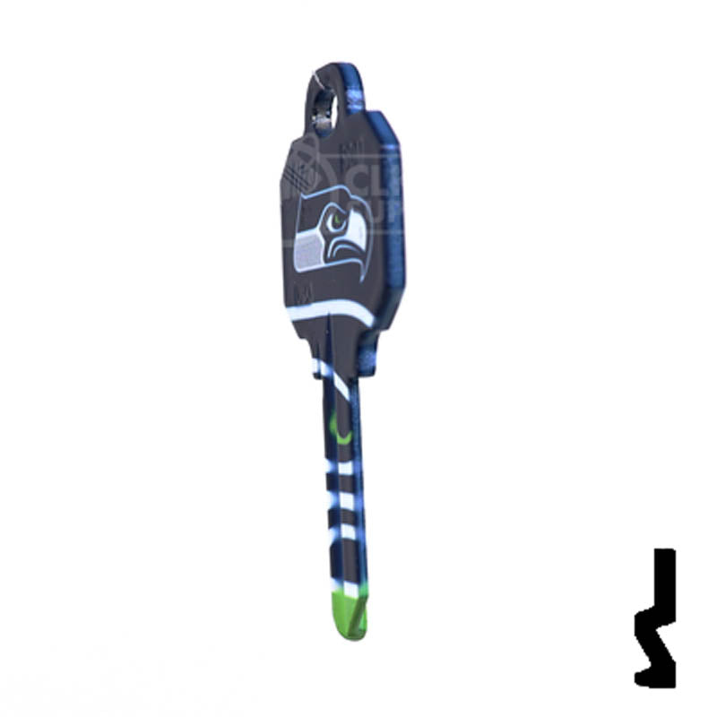 NFL Seahawks Key Blank ( SC1 ) Residential-Commercial Key Ilco