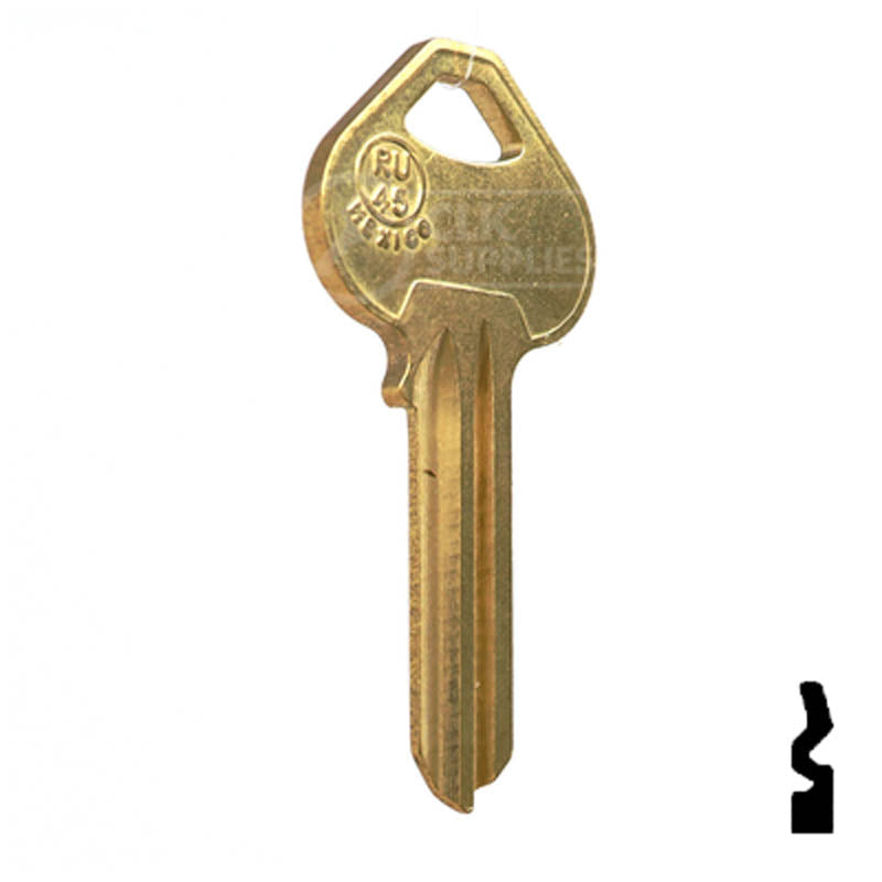 RU45 / 1011D1 / RUS-4 Russwin Residential-Commercial Key JMA USA