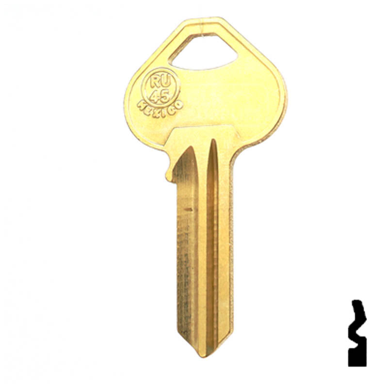 RU45 / 1011D1 / RUS-4 Russwin Residential-Commercial Key JMA USA