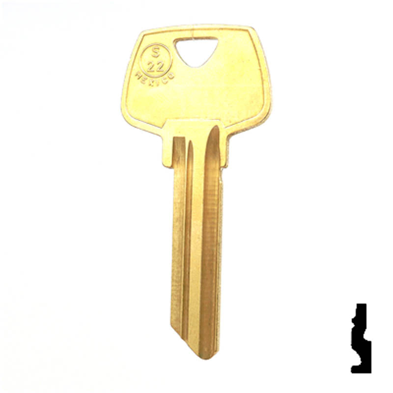 S22, O1007LA Sargent Key Residential-Commercial Key JMA USA