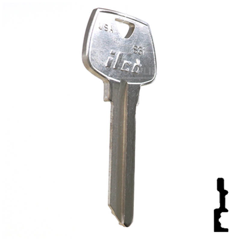 S31, N1007RMA Sargent Key Residential-Commercial Key JMA USA