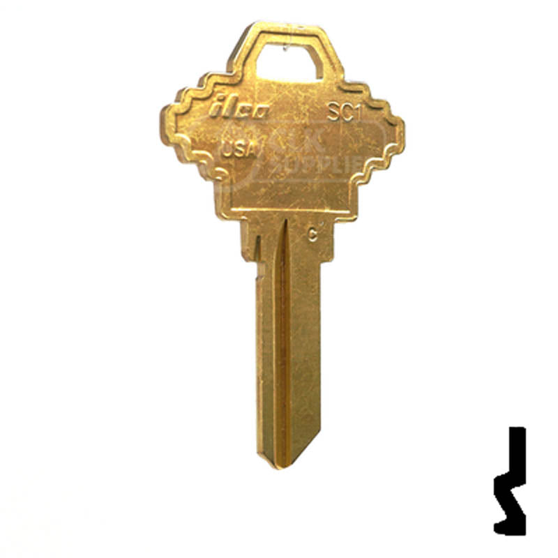 SC1 Big Head ( Twice The Size Of A Standard Head ) Residential-Commercial Key Ilco