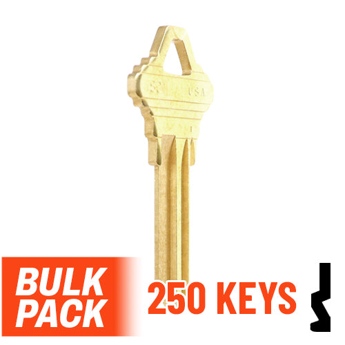 SC1 Schlage Key Bulk Pack - 250 by Ilco Residential-Commercial Key Ilco