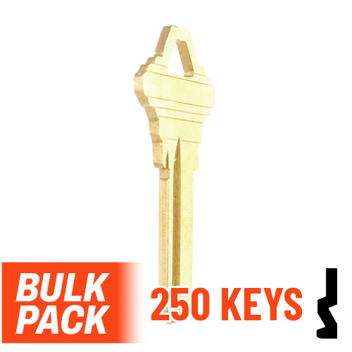 SC1 Schlage Key Bulk Pack - 250 by Ilco Residential-Commercial Key Ilco