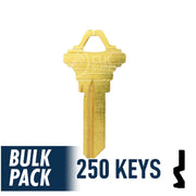 SC1 Schlage Key Bulk Pack -250 by Ilco Residential-Commercial Key Ilco
