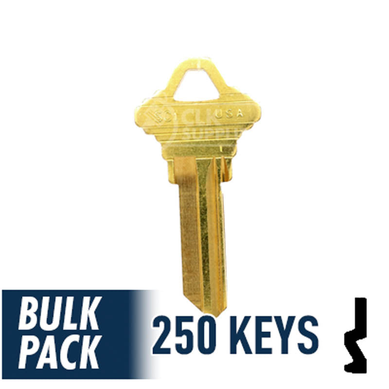 SC1 Schlage Key Bulk Pack -250 by Ilco Residential-Commercial Key Ilco