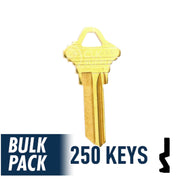 SC1 Schlage Key Bulk Pack -250 by Ilco Residential-Commercial Key Ilco