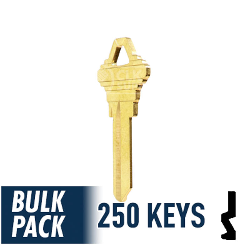 SC1 Schlage Key Bulk Pack -250 by Ilco Residential-Commercial Key Ilco