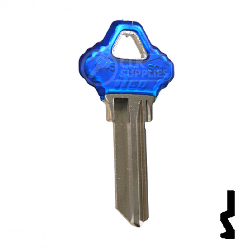 SC1 Schlage Transparent Color Head Assortment 5Pcs Residential-Commercial Key Ilco