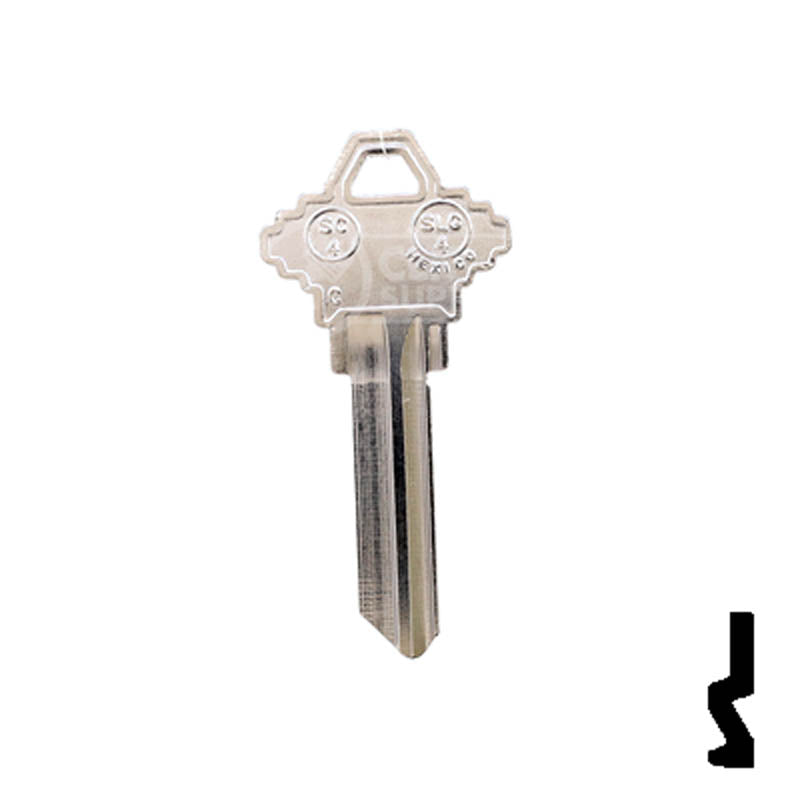 SC4, 1145A Schlage Key (Nickel Plated) Residential-Commercial Key JMA USA