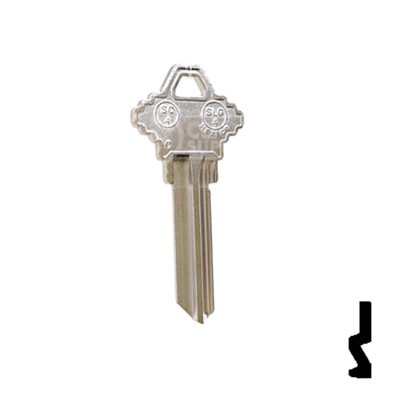 SC4, 1145A Schlage Key (Nickel Plated) Residential-Commercial Key JMA USA