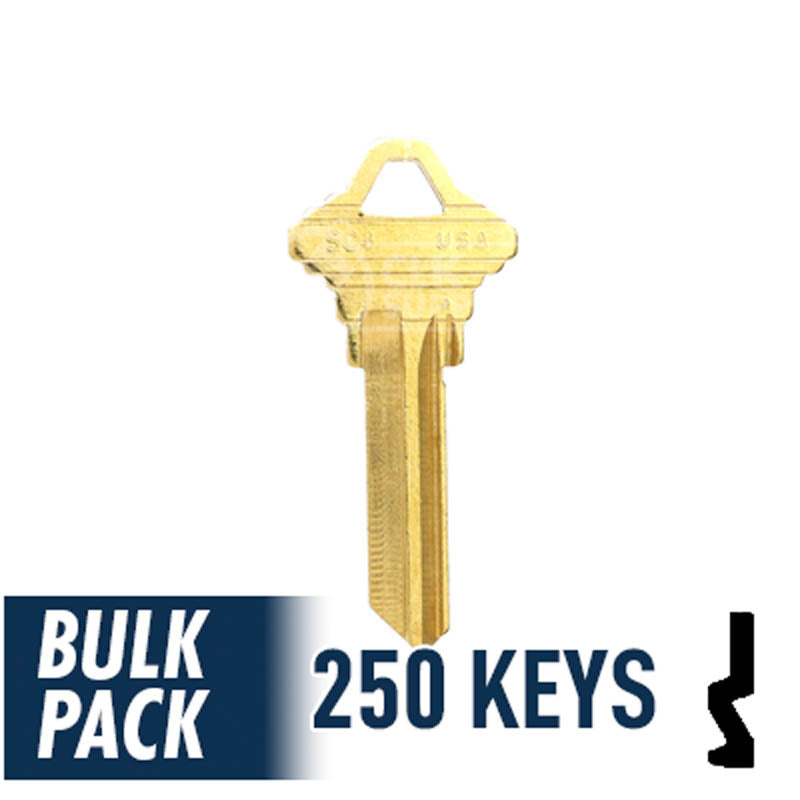 SC4 Schlage Key Bulk Pack -250 by Ilco Residential-Commercial Key Ilco