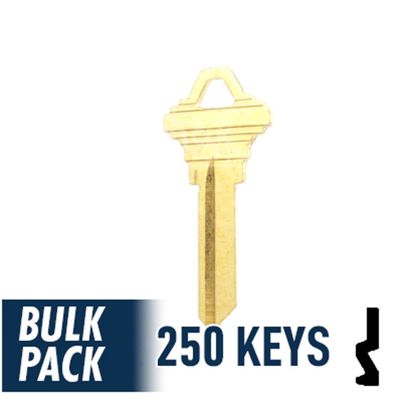 SC4 Schlage Key Bulk Pack -250 by Ilco Residential-Commercial Key Ilco