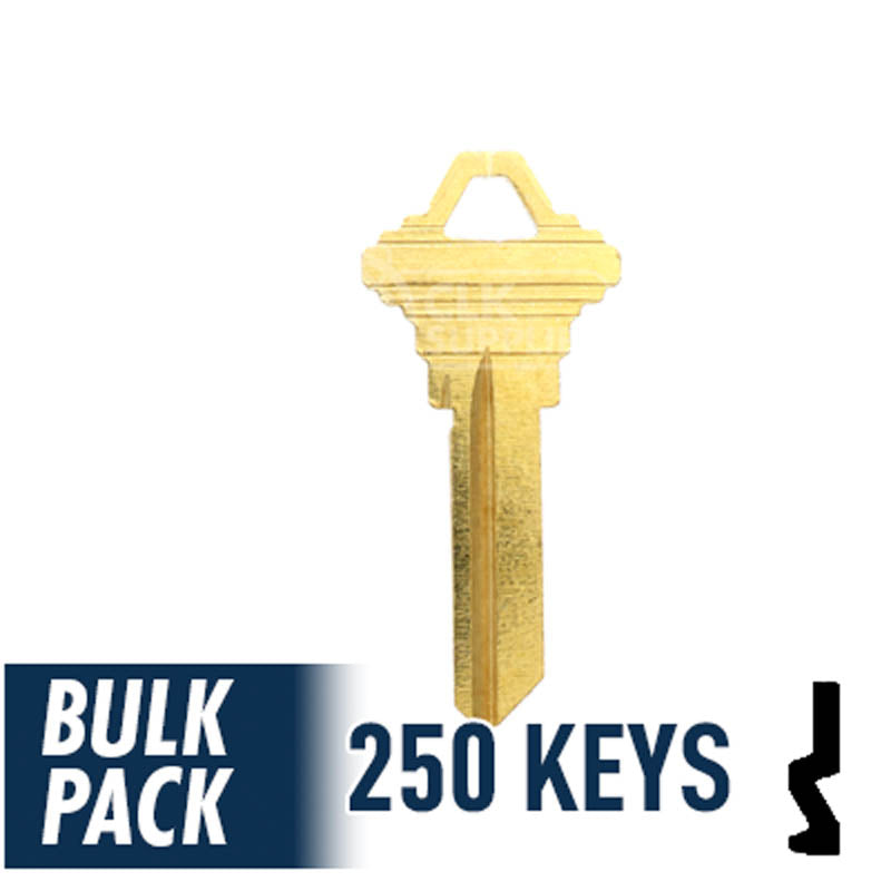 SC4 Schlage Key Bulk Pack -250 by Ilco Residential-Commercial Key Ilco