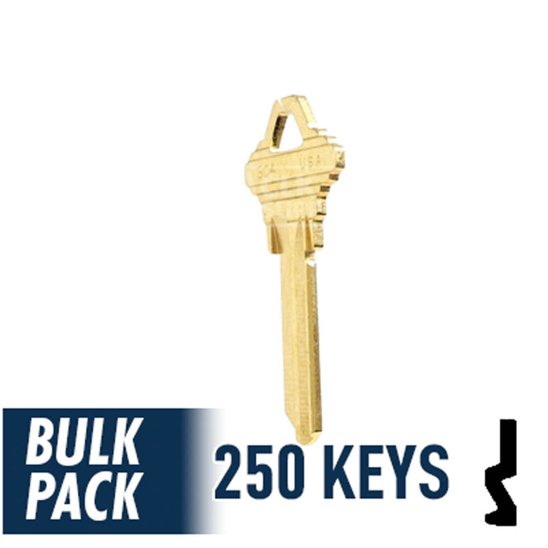 SC4 Schlage Key Bulk Pack -250 by Ilco Residential-Commercial Key Ilco