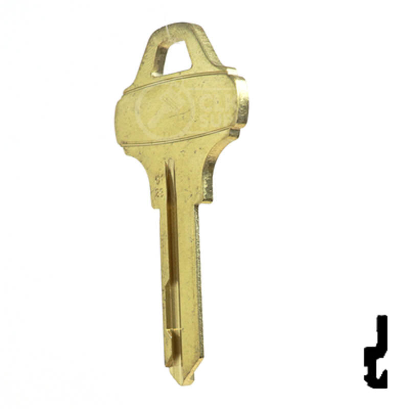 Schlage Everest C123 Blank Residential-Commercial Key Schlage