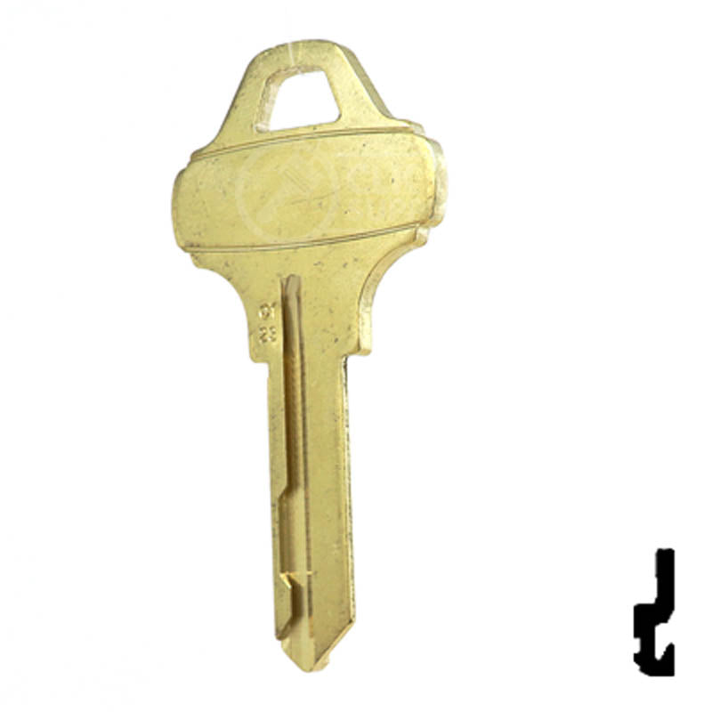 Schlage Everest C123 Blank Residential-Commercial Key Schlage