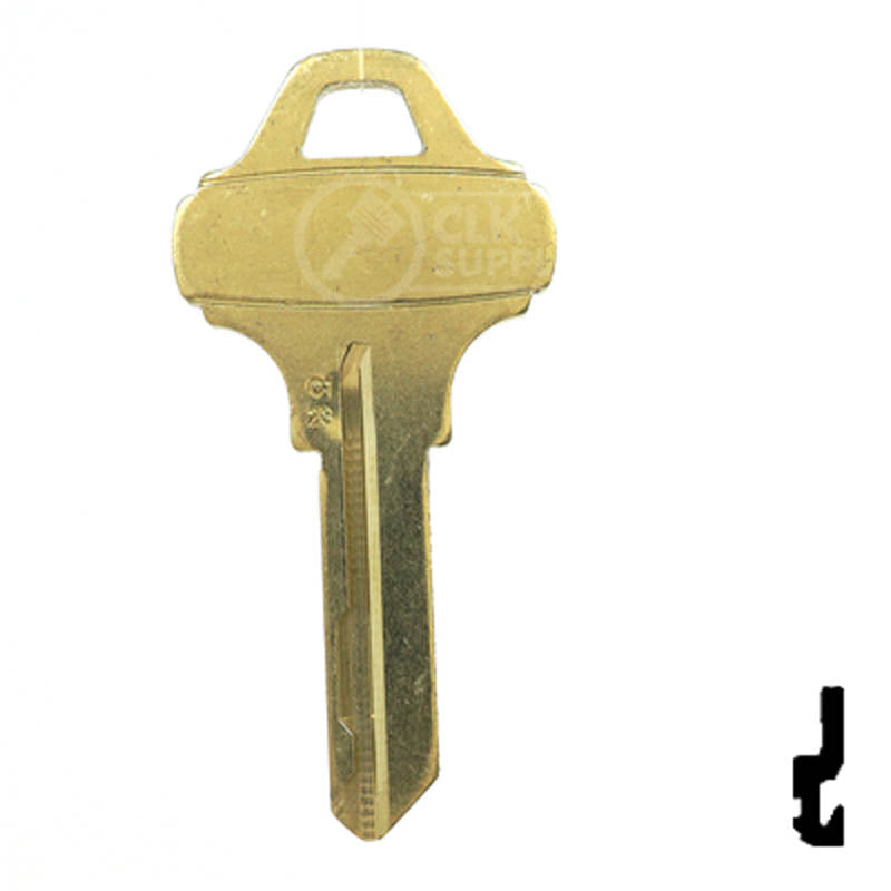 Schlage Everest C123 Blank Residential-Commercial Key Schlage