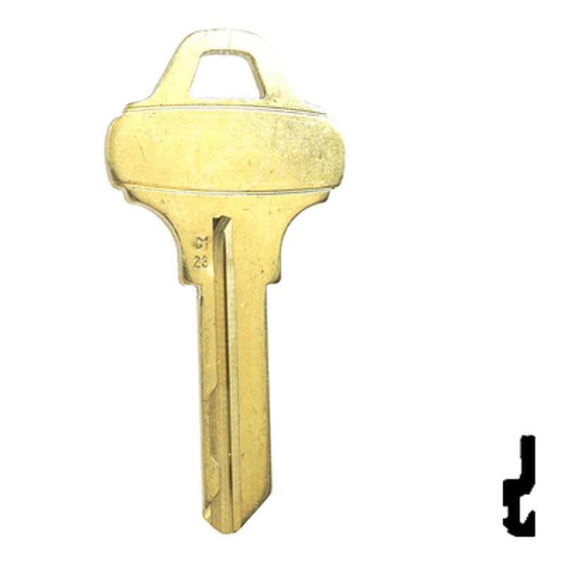 Schlage Everest C123 Blank Residential-Commercial Key Schlage