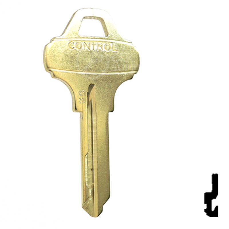 Schlage Everest C123 Control Blank Residential-Commercial Key Schlage