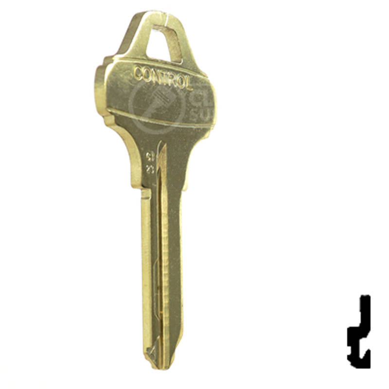 Schlage Everest C123 Control Blank Residential-Commercial Key Schlage