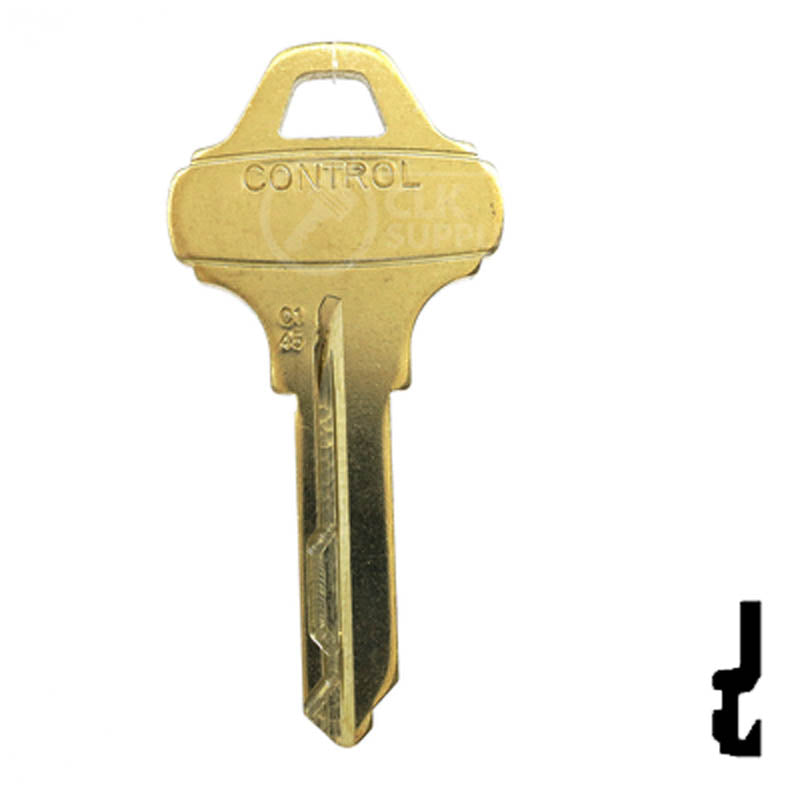 Schlage Everest C145 Control Blank Residential-Commercial Key Schlage