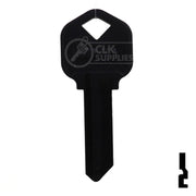 Uncut Aluminum Key Blank | Kwikset KW1 | Black Residential-Commercial Key JMA USA